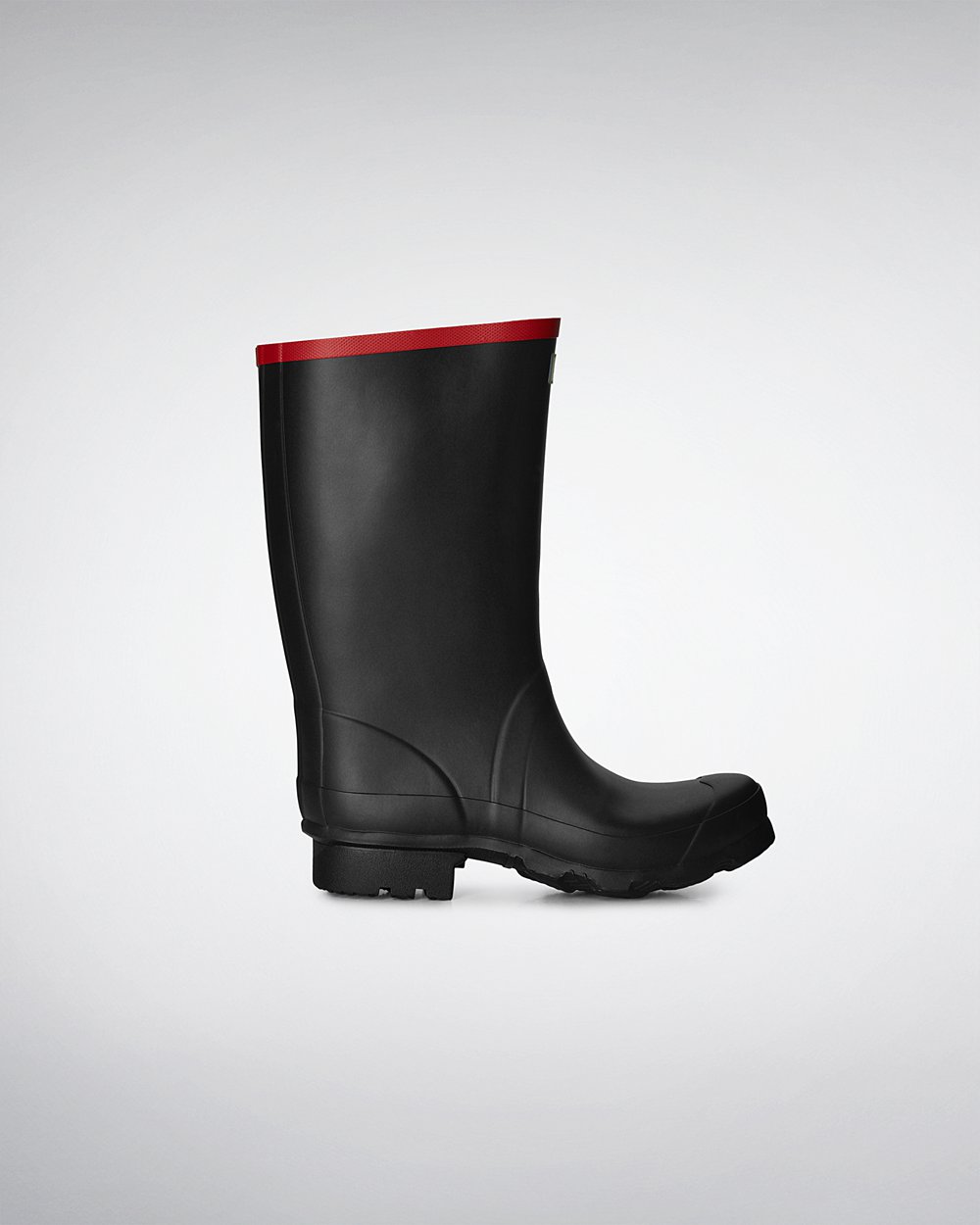 Womens Hunter Short Rain Boots Black - Argyll - 6540281-TY